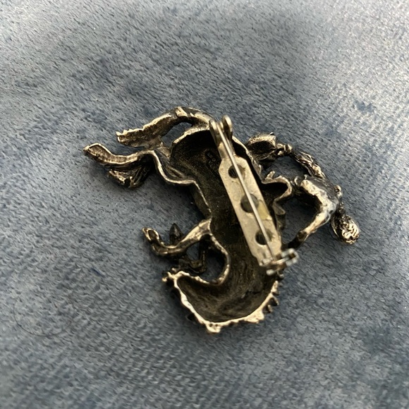 Vintage Cowboy and Rodeo Horse brooch pin - Picture 3 of 4